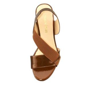 Taryn Rose Bronze Shae Wedges Sz 8.5